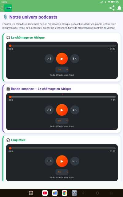 Notre Univers podcasts