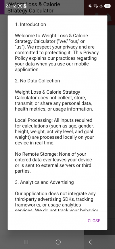 Weight Loss & Calorie Calculator